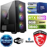 MSI Şafak-Gaming | Yapay Zeka (Aı) Destekli | Intel Core Ultra 5 225F | Rtx 5060 8gb | 64GB Ddr5 Ram | 1tb Nvme | Wifi+Bt | Oyun & Render Istasyonu