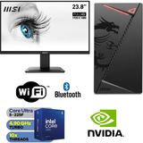 MSI Şafak-Ofis Pc 24" Monitörlü Intel Core Ultra 5 225F Yapay Zeka Işlemcili Gt 4gb 16GB Ddr5 Ram 500GB M.2 SSD 600W Win 11 Pro Wi-Fi Masaüstü Ofis Bilgisayarı Seti - ULTRA5225F-24"-OFİS
