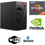 MSI Şafak-Ofis Pc Amd Ryzen 7 5700 Gt 4gb Ekran Kartı 16GB Ram 500GB M.2 SSD 600W Win 11 Pro Wi-Fi Masaüstü Üst Düzey Ofis ve Iş Bilgisayarı Kasa - R75700-OFIS