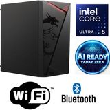 MSI Şafak-Ofis Pc Intel Core Ultra 5 225 Yapay Zeka Destekli 16GB Ddr5 Ram 1tb M.2 SSD 600W Win 11 Pro Wi-Fi Masaüstü Ofis ve Iş Bilgisayarı - ULTRA5-OFİS-KASA