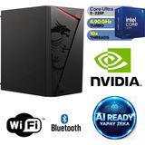 MSI Şafak-Ofis Pc Intel Core Ultra 5 225F Yapay Zeka Destekli 16GB Ddr5 Ram Gt 4gb 500GB M.2 SSD 750W Win 11 Pro Wi-Fi Masaüstü Ofis ve Iş Bilgisayarı - ULTRA5-OFİS-