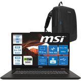 Msı Venturepro 17 Venturepro A2rweg-027Xtr Aı 2.Nesil Core 7 240H 64Gb Ddr5 1Tb Ssd 8Gb/Rtx5050 Gddr7 45W 17.3" Fhd 144Hz Ips Freedos Gaming Bılg.z027xtrf18+Zettaçanta