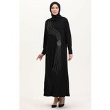 MSK Fashion Sandy Lazer Taşlı Abiye Elbise