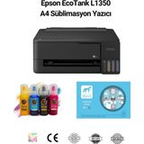 MSK Printers Epson Ecotank L1350 A4 Süblimasyon Yazıcı 4 Renk - Kırmızı - Mavi - Siyah - Sarı