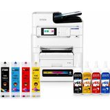 MSK Printers Epson Workforce EM-C8101 +A3 Dolabilen Sistemli Yazıcı + 100.000 Sayfa Mürekkep Seti - Beyaz