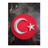 MSMETICARET AYSO KOZMETİK Filografi Ayyıldız Gümüş Renkli Tablo
