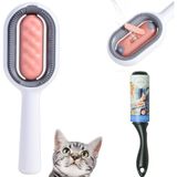 MSMETİCARET Su Hazneli Kedi Yıkama Temizleme Tarağı + Tüy Toplama Rulo Hediyeli 60 Yaprak - Pembe