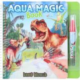 MSP 12095 Dino World Aqua Sihirli Kitap Boyama Gizli Dinozor Desenleri, 5 Yeni Boyama Sayfası ve Su Kalemi ile Yaratıcı Kitap, Çok Renkli, Ca. 19 x 18,5 x 2 Cn