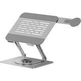 MSP Ayarlanabilir Laptop Standı, 360° Döner Tasarım, Ergonomik Yükseklik Ayarı, Magnetik Telefon Tutucu ve Anti-Slip Silikon Ped, Katlanabilir Metal Masaüstü Tutucu, 21X42 cm | L98-T