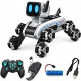 MSP Bilekten Kontrol ve Uzaktan Kumandalı 8 Teker 2.4g Şarjlı Köpek Araba, Işıklı Müzikli Robot Dog Stunt Araç, Akıllı Yürüyüşlü Akrobat Oyuncak JIN-2950