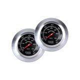 MSP Çelik Sigara Içen Mangal, 2 Adet, Barbekü Termometresi, Manometre, Paslanmaz Çelik, Bimetalik, Mutfak Kızartma, Gösterge Termometresi, Celsius ve Fahrenheit 100 – 700 ℉