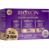 MSP Collagen & Biotin Hacim Şampuanı | 3 x 300 ml | Ince Telli ve Hacimsiz Saçlar Için | Hidrolize Kolajen + Biotin + Biocomplex B11