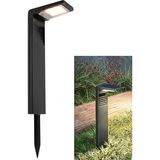 MSP Enerjili Bahçe Lambası, Modern Tasarım, IP54 Su Geçirmez Heroled Dış Mekan Solar Aydınlatma, 200 Lümen 3200K Gün Işığı, 2200MAH Batarya, 2 Modlu Sokak ve Yol Lambası
