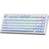 MSP F75 Mekanik Rgb Tkl Gray Switch Kablosuz Makrolu Hot Swap Klavye Buz Mavisi