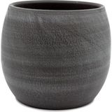 MSP Gri Seramik Saksı 19X16 cm