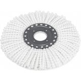 MSP Home Döner Vileda Yedek Mop Ucu Mikrofiber Temizlik Bezi 35 cm Tüm Modellerle Uyumlu Vileda Başlığı Döner Mop Bezi Yedek Parça Kolay Tak Çıkar Spın Püskülü