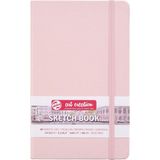 MSP Japan) Tarens T9314-012M Art Creations Eskiz Defteri, Çizim Defteri, 5,1 x 8,3 Inç (13 x 21 Cm), Pastel Pembe, Kalınlık: 140 G/m2), Ince, Asitsiz Kağıt, 80 Yaprak Ciltli