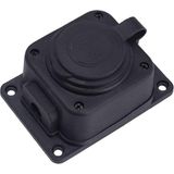 MSP Kauçuk Priz, 250V, 16A, 2p+Pe, Topraklı Dişi Fiş, Ce Sertifikalı, Yüksek Kalite, Darbeye Dayanıklı, Endüstriyel Elektrik Prizi, Şantiye, Atölye ve Dış Mekan Kullanımına Uygun (Tekli)
