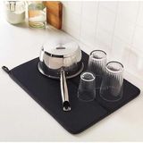 MSP Kurutma Matı Bezi Tezgah Üstü Bulaşık Suyu Emici 44X36CM Kurutucu Bulaşık Altlığı (2 Adet)