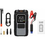 MSP Lastik Şişirme Kompresörü ve Akü Takviye Cihazı 800A, 8000MAH Powerbank, Dijital Ekranlı Hava Pompası, Araç Motosiklet Bisiklet ve Top Şişirme Için, Type-C Şarjlı, LED Aydınlatmalı