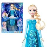 MSP "let It Go" Şarkısını Söyleyen, Eklemleri Bükülebilen ve Işıltılı Özel Kıyafet ile Çıkarılabilir Ayakkabı Giyen Mattel Disney Karlar Ülkesi Şarkı Söyleyen Elsa Bebek, JLJ07