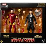 MSP Marvel Legends Serisi Demir Adam (Extremis) ve Marvel's Mandarin Ikili Aksiyon Figür Seti, Avengers Comics