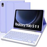 MSP Moveteck Samsung Galaxy Tab S11 11 Inç 2025 ile Uyumlu Tablet Klavyeli Kılıf, Bluetooth Kalem Bölmeli, Lila