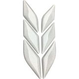 MSP Otomobil Motosiklet Bisiklet Reflektif Beyaz 6 Parça Çok Amaçlı 3D Sticker