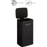 MSP Paloma 60L Tek Yıkanabilir Bölmeli Katlanabilir Kumaş Kirli Çamaşır Sepeti Ink Black