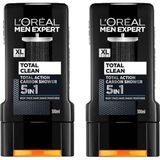 MSP Paris 2'li Men Expert Total Clean 5'i 1 Arada Kömürlü Duş Jeli (2 x 300 Ml)