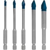 MSP Professional 5 Parça Expert Hex-9 Hardceramic Matkap Ucu Seti (Sert Fayanslar, Ø 4-10 Mm, Aksesuar Döner Matkap/vidalamalar)