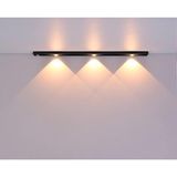 MSP Sensörlü Ledli Gece Lambası, Parlaklık Ayarı Yapılabilir, 3000K-6000K, 3 Mod, Kablosuz, Merdiven Aydınlatması, USB Şarj Edilebilir Işık, LED Manyetik Lamba (Cata - Bella - Siyah 40 Cm)