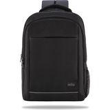 MSP Seri W500 15.60'' KI3-01-003 Network 4 Reflektörlü Macbook,mac Air Uyumlu Laptop Sırt Çantası -Siyah