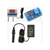MSP Seti, 220V Termostat W3001, Dijital Isı ve Nem Ölçer, Zaman Modülü, LCD Ekran