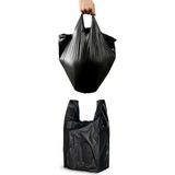 MSP Siyah Poşet Orta Boy 5 kg Hışır Atlet Poşet Market Manav Poşeti Çöp Poşeti