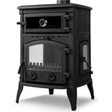 MSP Stove Sirius Maxi Pik Döküm Fırınlı Camlı Soba FS-011YK, Yan Kapak, Odun Kömür, 63X55X95 Cm, 160 Kg, 18.21 Kw