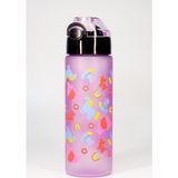 MSP Su Matarası Tritan Pipetli Su Şişesi Unicorn Okul Suluğu Pipetli Bpa'sız 550 ml Mor T0101