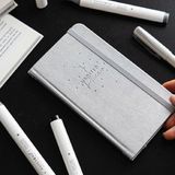 MSP Süresiz Haftalık Planlayıcı Cep Ajanda 9X17 cm Metalik Gümüş