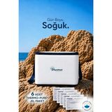 MSP Thermo-Pure® Teknolojisi ile Elektriksiz&buzsuz Hızlı Soğutma / 16 Saat Soğuk Muhafaza Katlanır Outdoor Kamp Piknik Termal Termos Buzluk Soğutucu Çanta + 6 Adet Thermo-Pure® Jel Paket