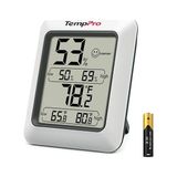 MSP TP50 Dijital Termo-Higrometre, Iç Mekan Termometresi, Higrometre, Sıcaklık ve Nem Ölçer, Oda Iklimi Kontrolü, Oda Havası Kontrolü, Klima Monitörü Için