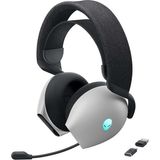 MSP Üç Modlu Kablosuz Oyuncu Kulaklığı AW725H – Beyaz – 545-BBFV Dolby Atmos, Aı Gürültü Bastırma, Alienfx-Rgb, Tri-Mode Bağlantısı, 55 Saat Pil Ömrü Lunar Light