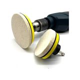 MSP Yün Keçe Parlatma Pedi 115MM Destekli Pad Matkap Adaptörü Seti Cam Metal Çelik Parlatma Polisaj Seti