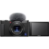 MSP Zv-1 Vlog Kamerası, 3 Inç Dokunmatik Lcd, 2.7x Zoom, 20.1 Megapiksel, 24-70 Milimetre Lens, 3 Mikrofon, Hdmı, Siyah