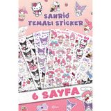 Msticker 132 Adet Sanrio Temalı Sticker Seti - Kalem Suluk Defter Cam Masa Laptop Tablet Sticker Suya Dayanıklı - Mavi - 10 - Folyo
