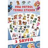 MSticker 165 Adet PawPetrol Sticker Seti - Kalem Suluk Defter Cam Masa Laptop Tablet Sticker Suya Dayanıklı