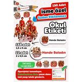 Msticker 190 Adet Kişiye Özel Okul Etiketi Isimli Kalem Defter Suluk Etiket Dayanıklı Etiket Filenin Sultanla - Karışık - Yok
