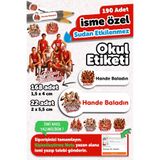 MSticker 190 Adet Kişiye Özel Okul Etiketi İsimli Kalem Defter Suluk Etiket Dayanıklı Etiket Filenin Sultanla