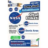 Msticker 190 Adet Kişiye Özel Okul Etiketi Isimli Kalem Defter Suluk Etiket Dayanıklı Etiket Renkli Manifest - Karışık - Yok