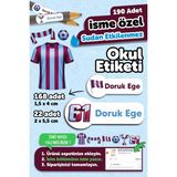 Msticker 190 Adet Kişiye Özel Okul Etiketi Isimli Kalem Defter Suluk Etiket Dayanıklı Etiket Trabzon - Karışık - Yok