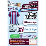 MSticker 190 Adet Kişiye Özel Okul Etiketi İsimli Kalem Defter Suluk Etiket Dayanıklı Etiket Trabzon